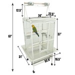 New Large Play Top Bird Cage for African Grey :