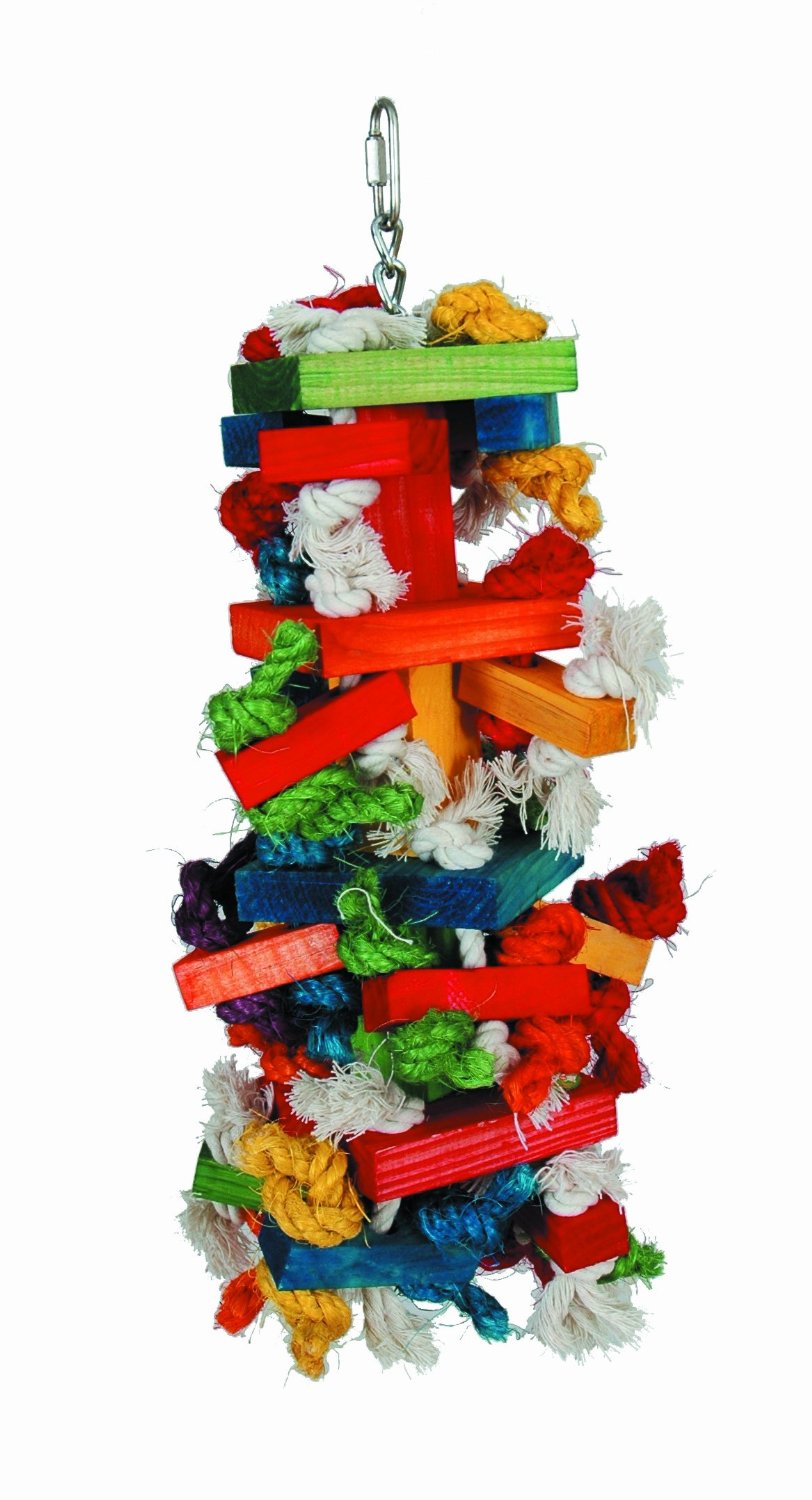 Paradise Toys Knots N Blocks for African Grey Parrot